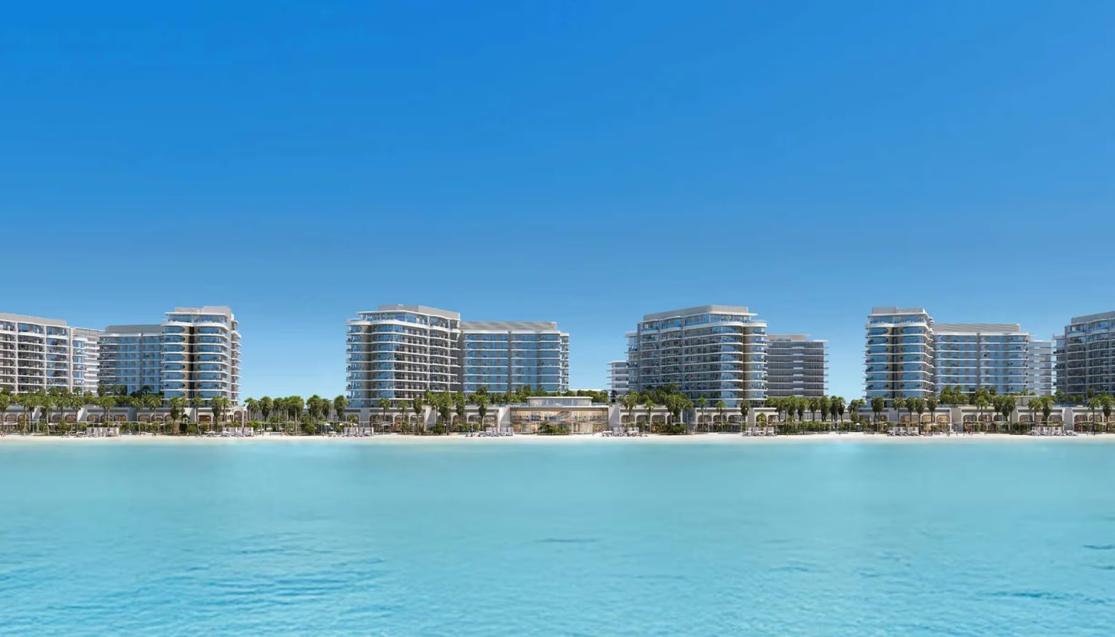 Fahid Beach Residences on Fahid Island exterior view — off-plan apartments in Fahid Beach
