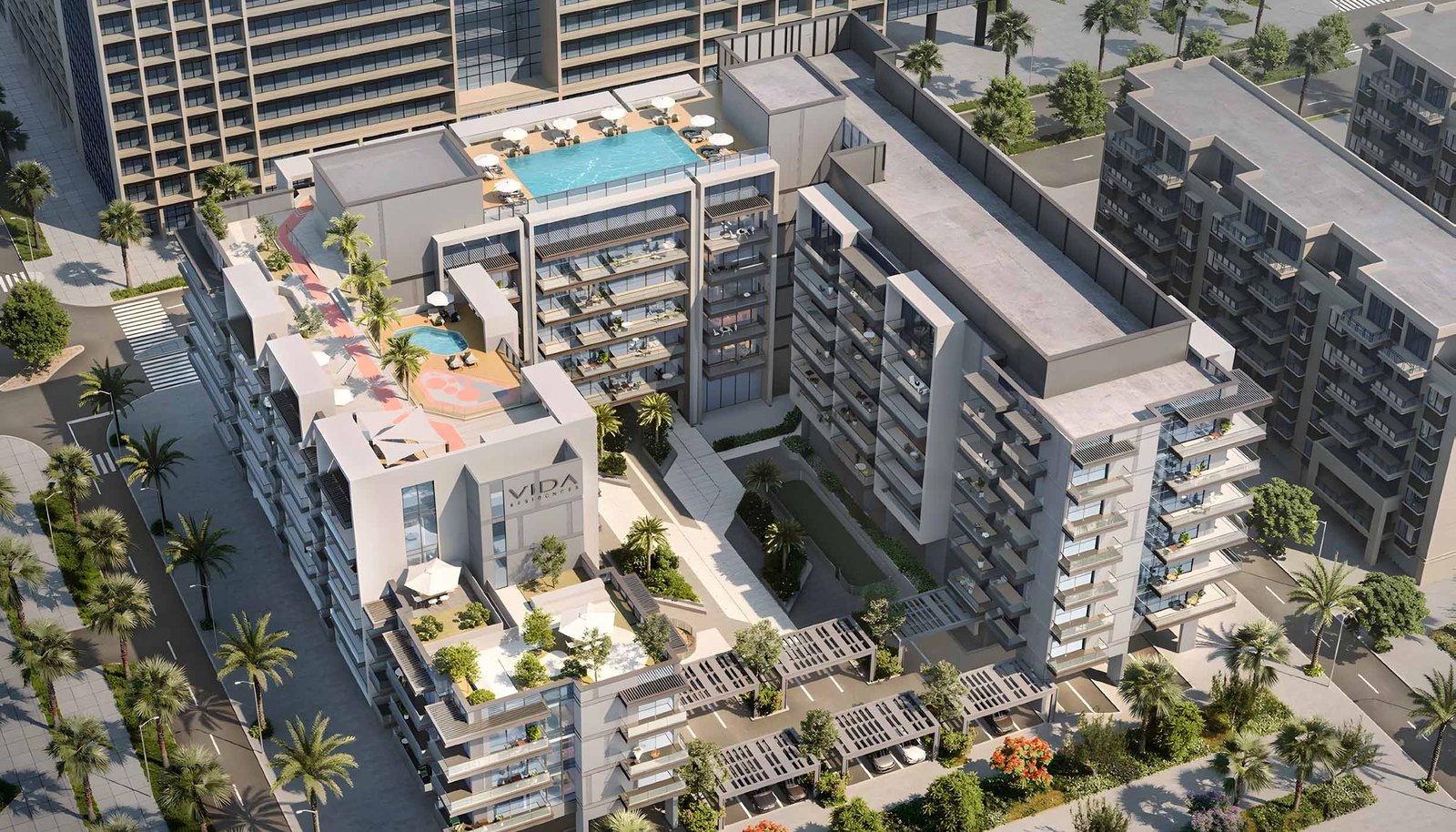 W-Residences exterior view — off-plan apartments in Al Maryah Island