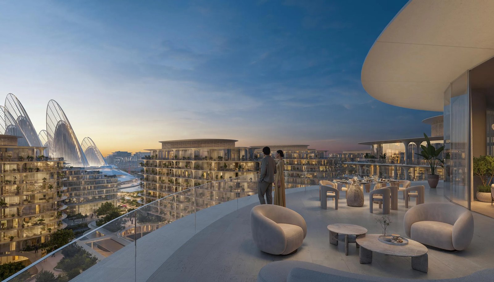 The Row Saadiyat exterior view — off-plan apartments in Saadiyat Island