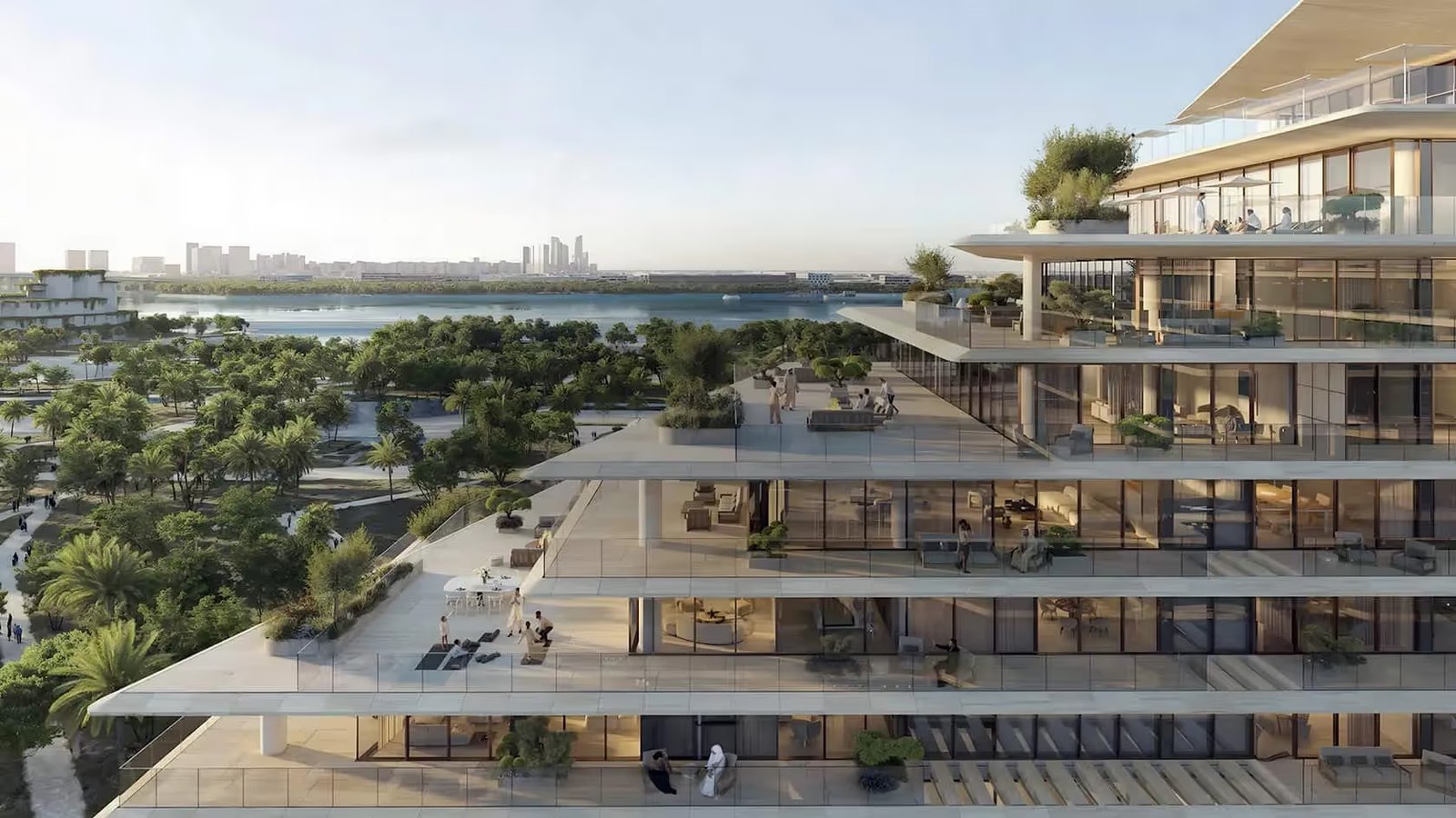 The Source Terraces exterior view — off-plan apartments in Saadiyat island