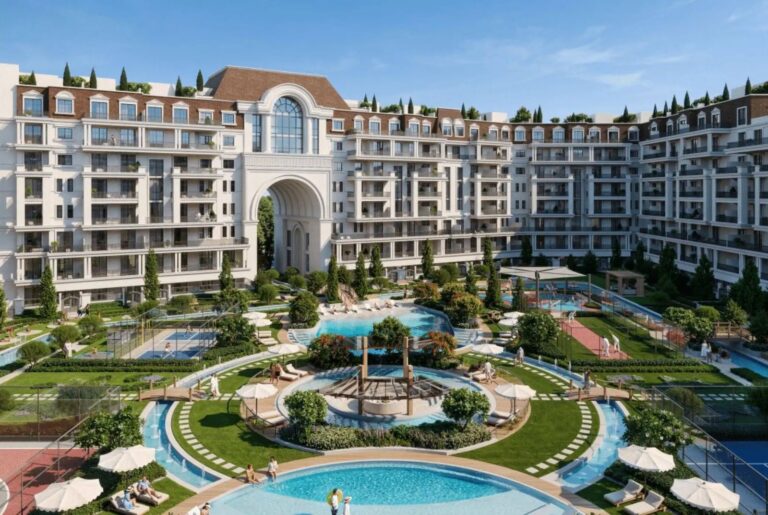 Bab Al Qasr Garden Residences 65 in Masdar City hero view — off-plan property in Abu Dhabi