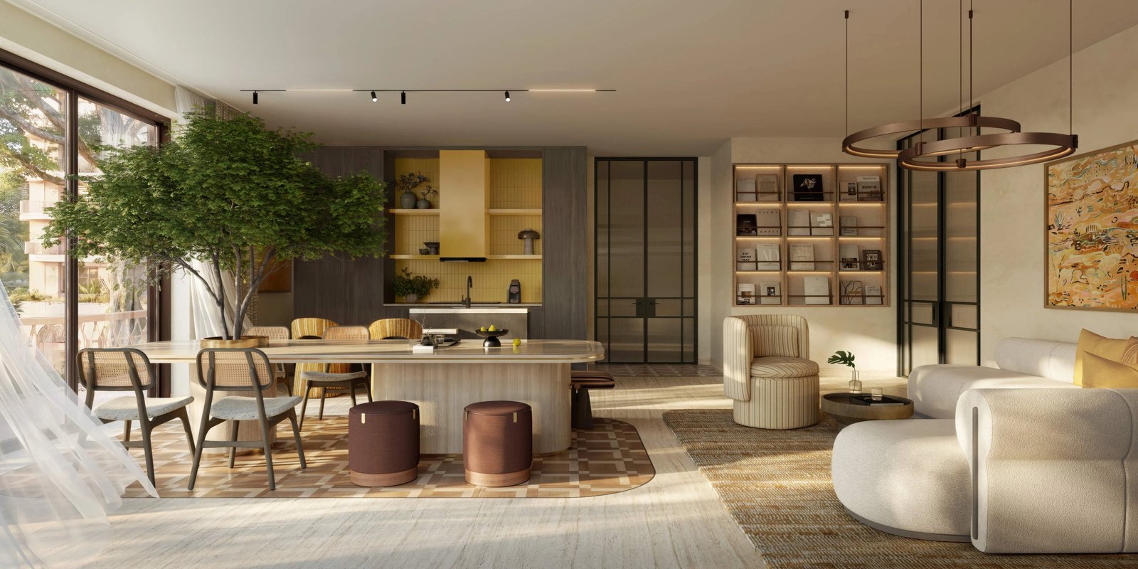 The Canopies at Yas Point amenities view — off-plan apartments in Yas Island