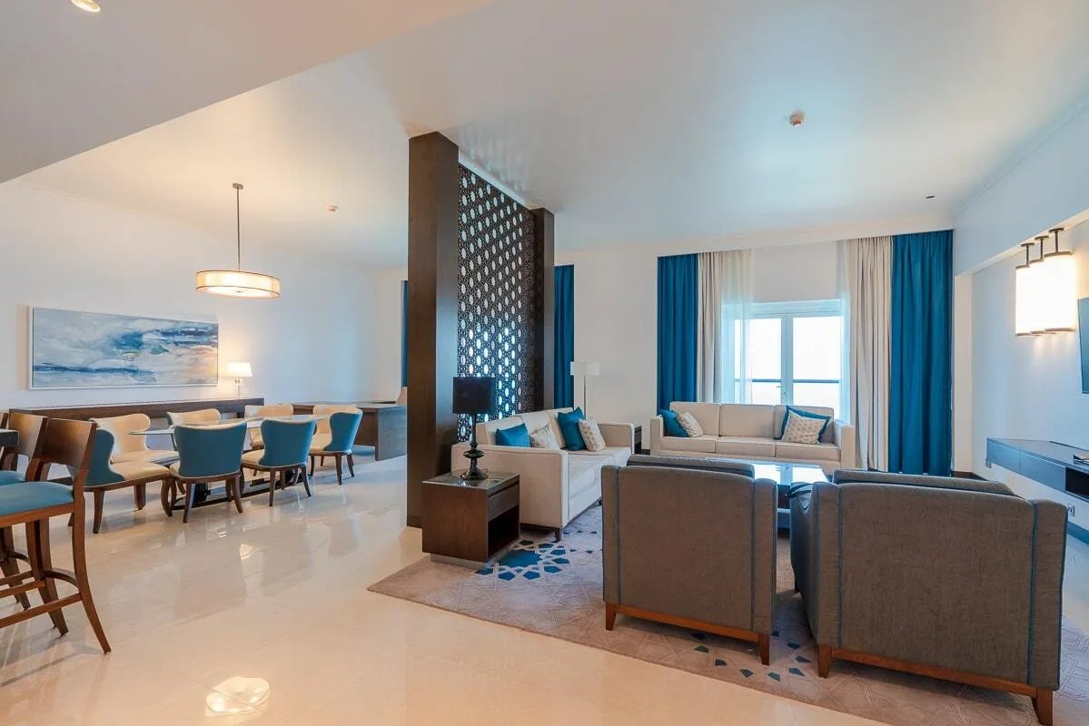 Fairmont Marina Residences amenities view — off-plan apartments in Marina Island