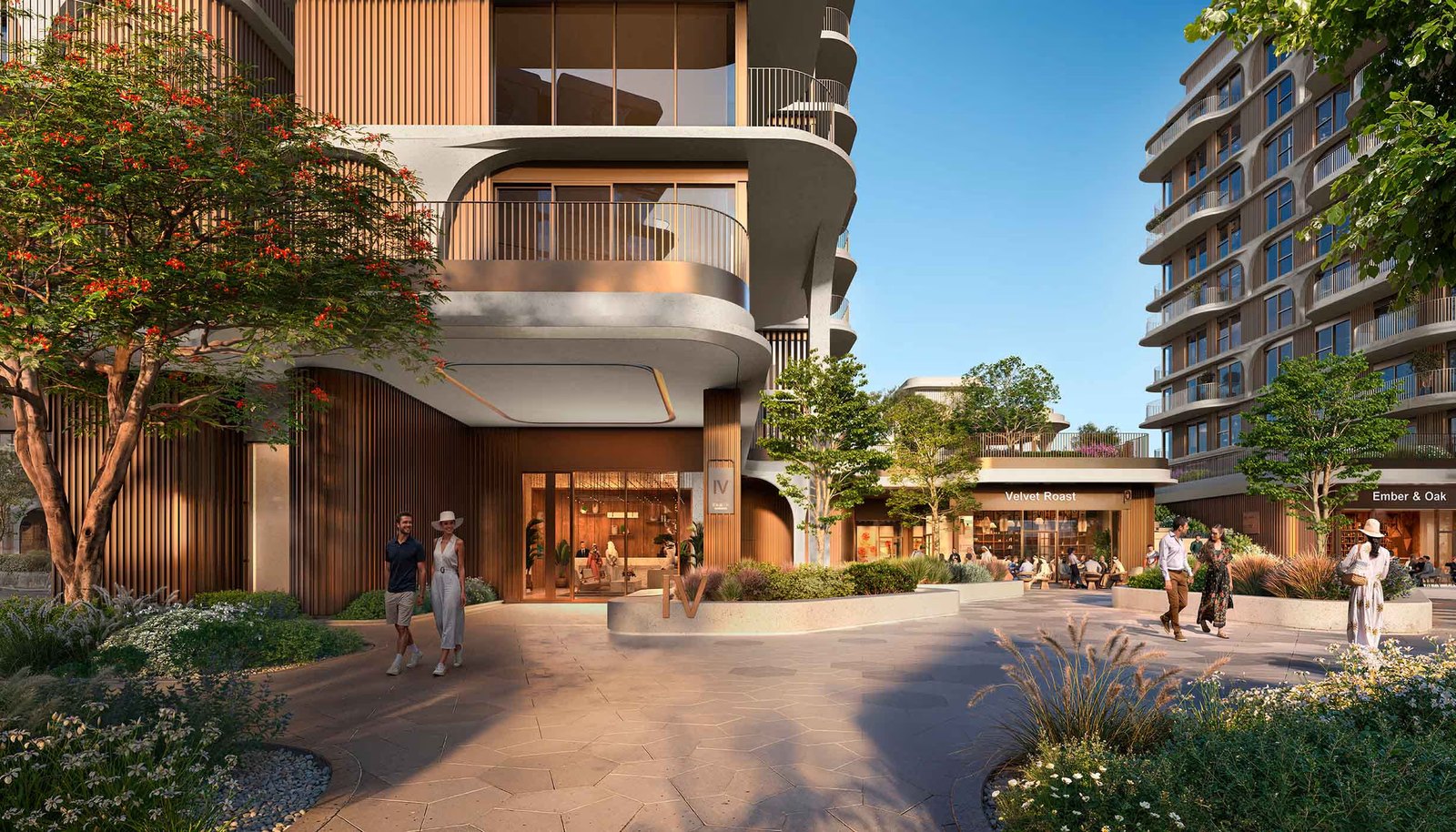 The Beach House amenities view — off-plan studios, apartments in Fahid Island
