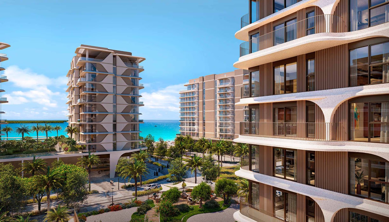 The Beach House interior view — off-plan studios, apartments in Fahid Island