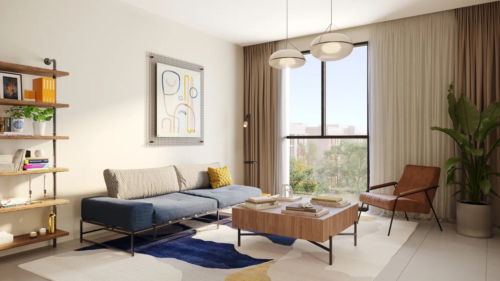 Reeman Living interior view — off-plan apartments in Al Shamkha