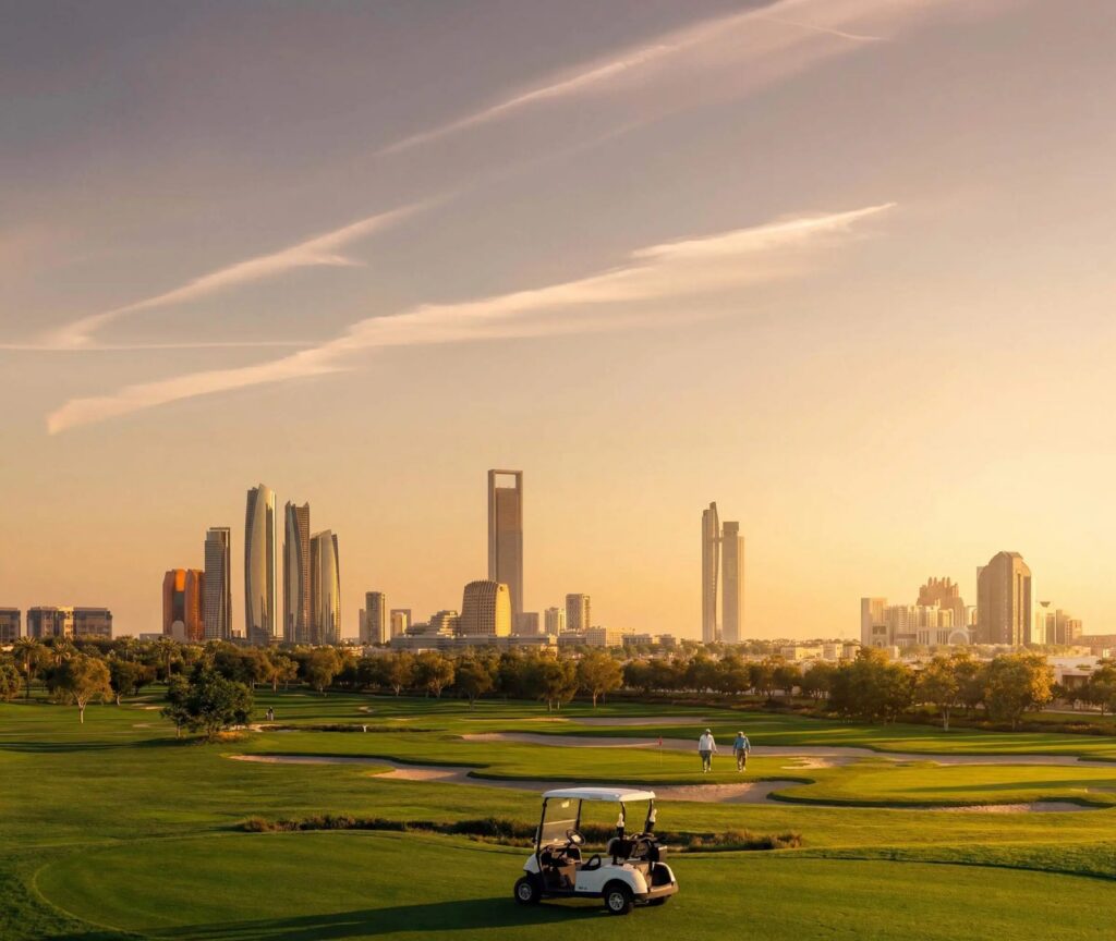 Hudayriyat Golf Estates hero view — off-plan property in Abu Dhabi