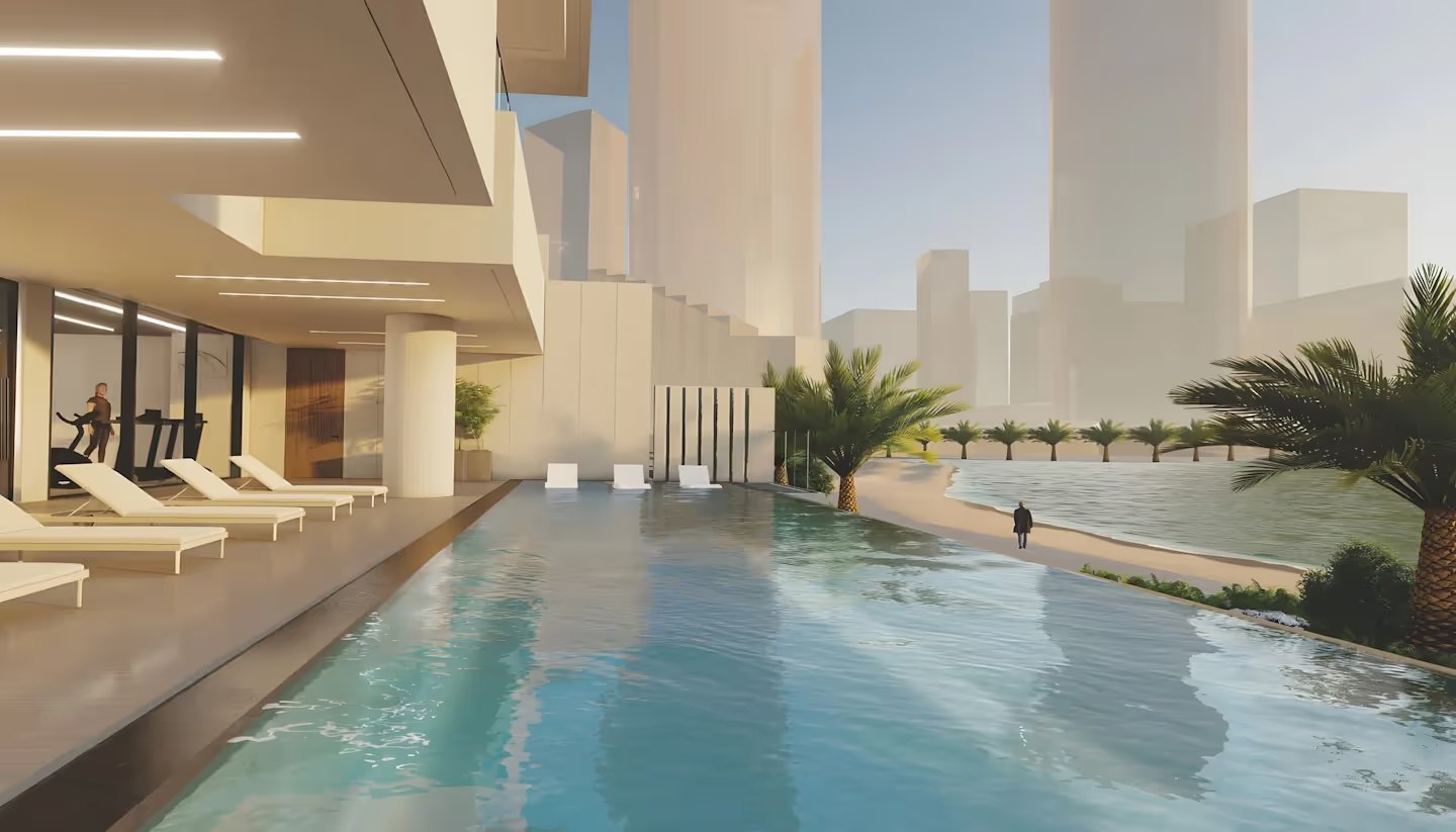 Canal amenities view — off-plan apartments, penthouses, townhouses in Al Reem Island