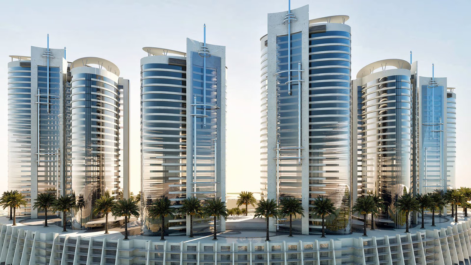 Hydra Avenue exterior view — off-plan apartments in Al Reem Island