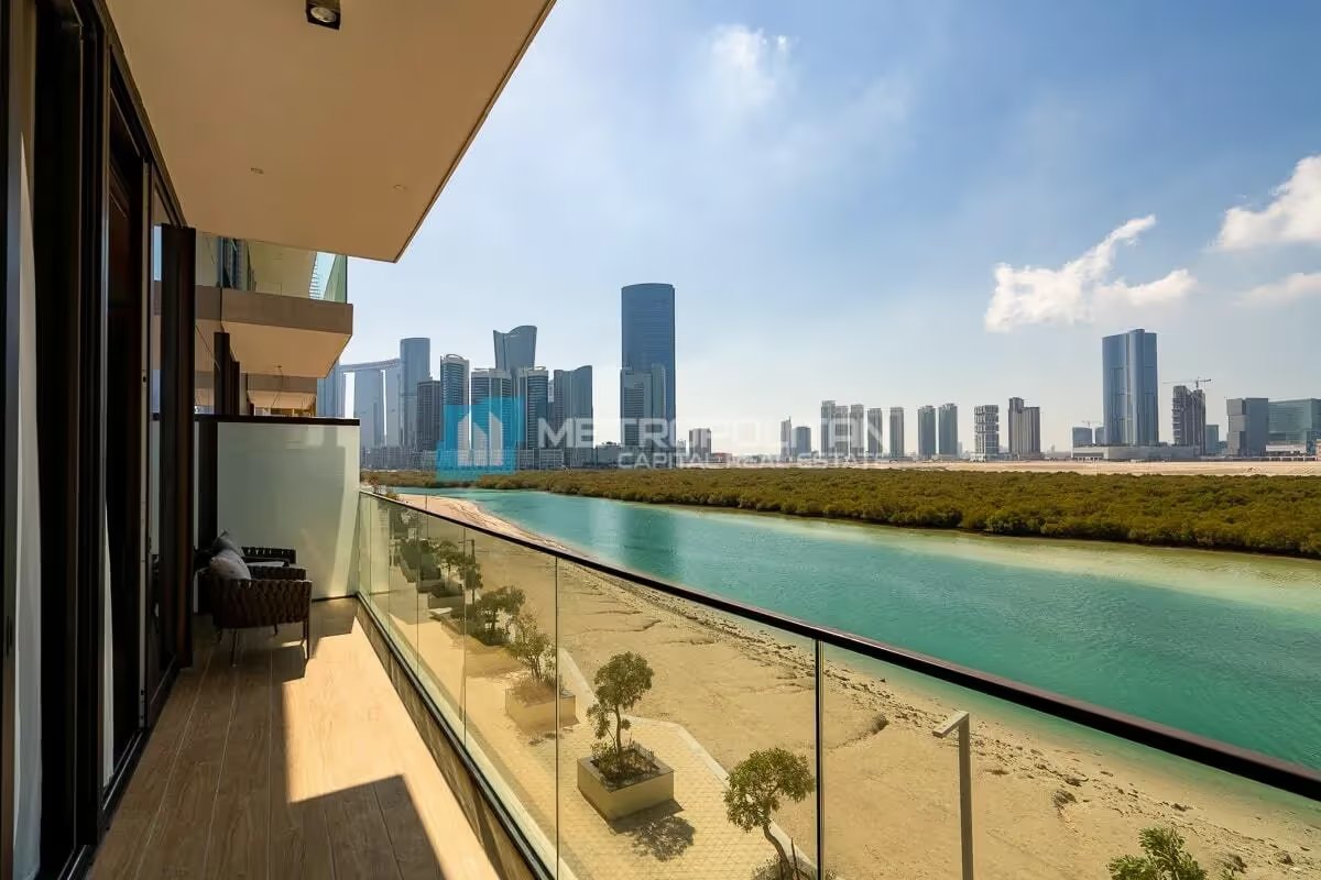 Reem Five exterior view — off-plan apartments in Al Reem Island