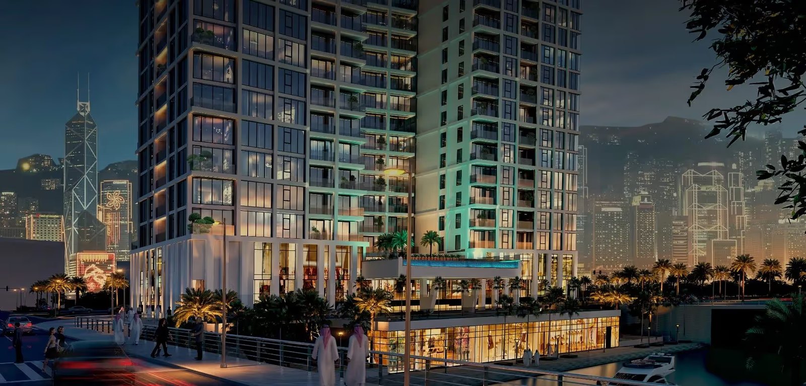 Reem Nine amenities view — off-plan apartments in Al Reem Island
