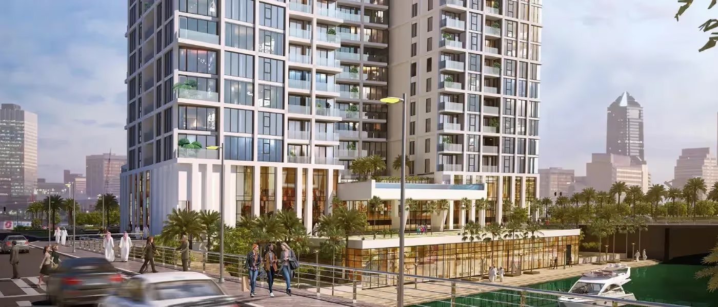 Reem Nine exterior view — off-plan apartments in Al Reem Island