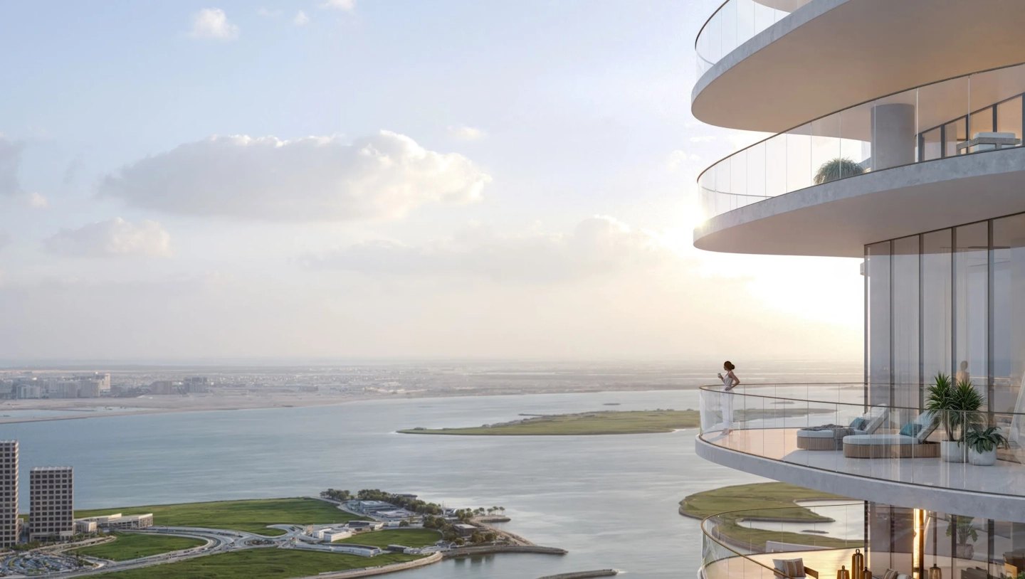 SAAS Heights exterior view — off-plan apartments, penthouses in Al Reem Island