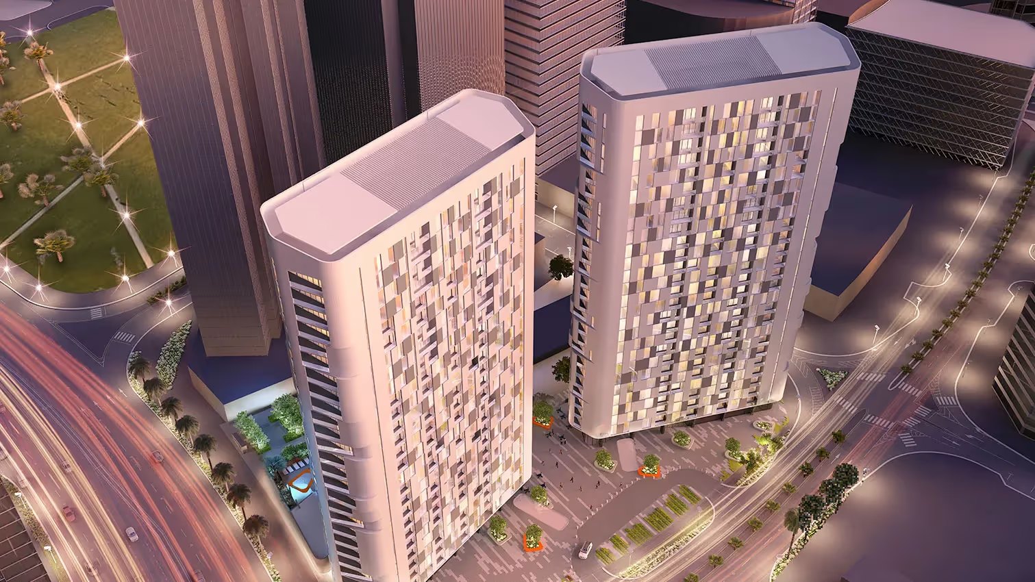 Shams Meera exterior view — off-plan apartments in Al Reem Island