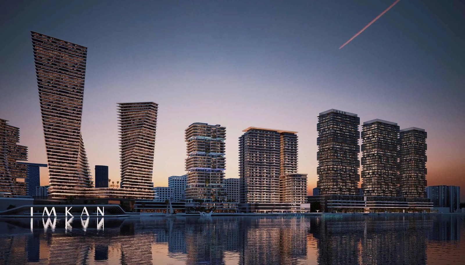 Sunstone Makers District amenities view — off-plan apartments, duplex in Al Reem Island