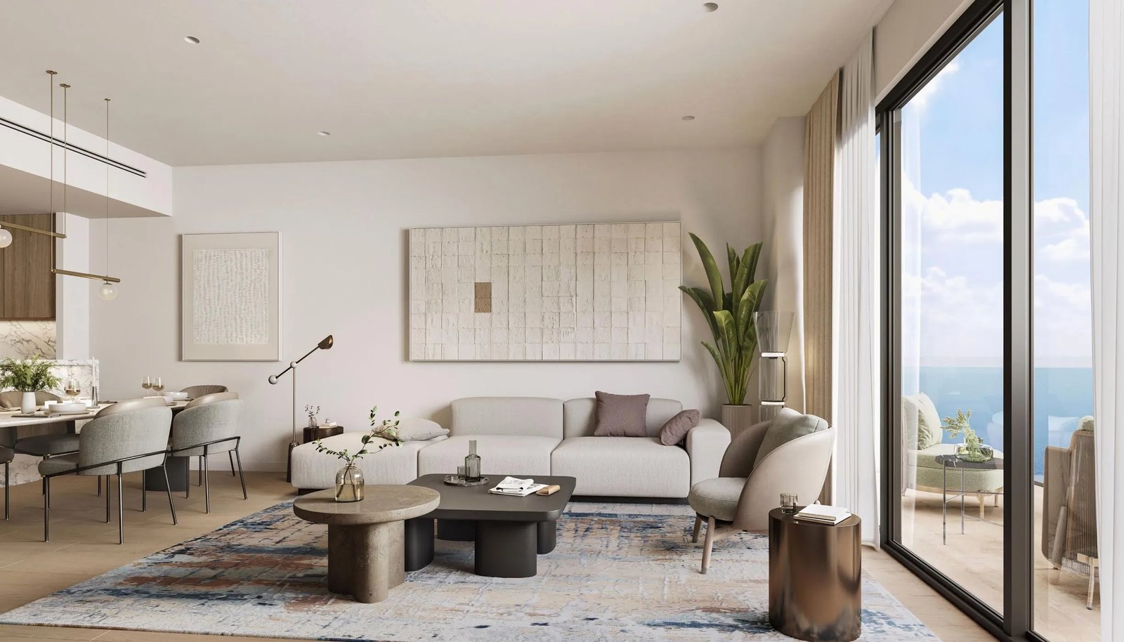 Sunstone Makers District interior view — off-plan apartments, duplex in Al Reem Island