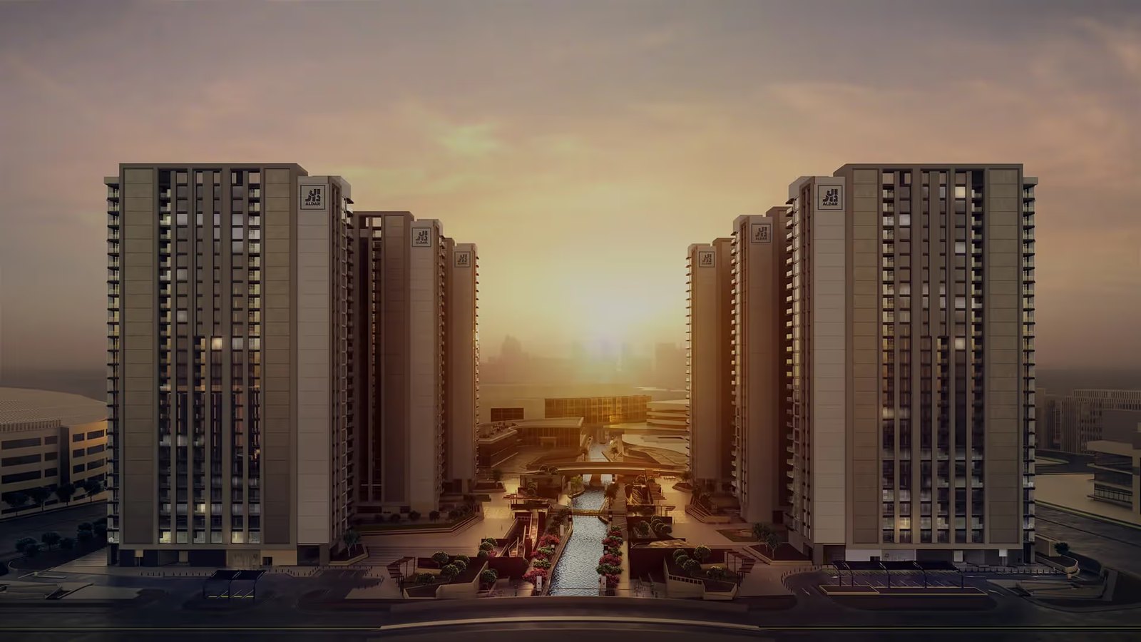 The Bridges exterior view — off-plan apartments in Al Reem Island