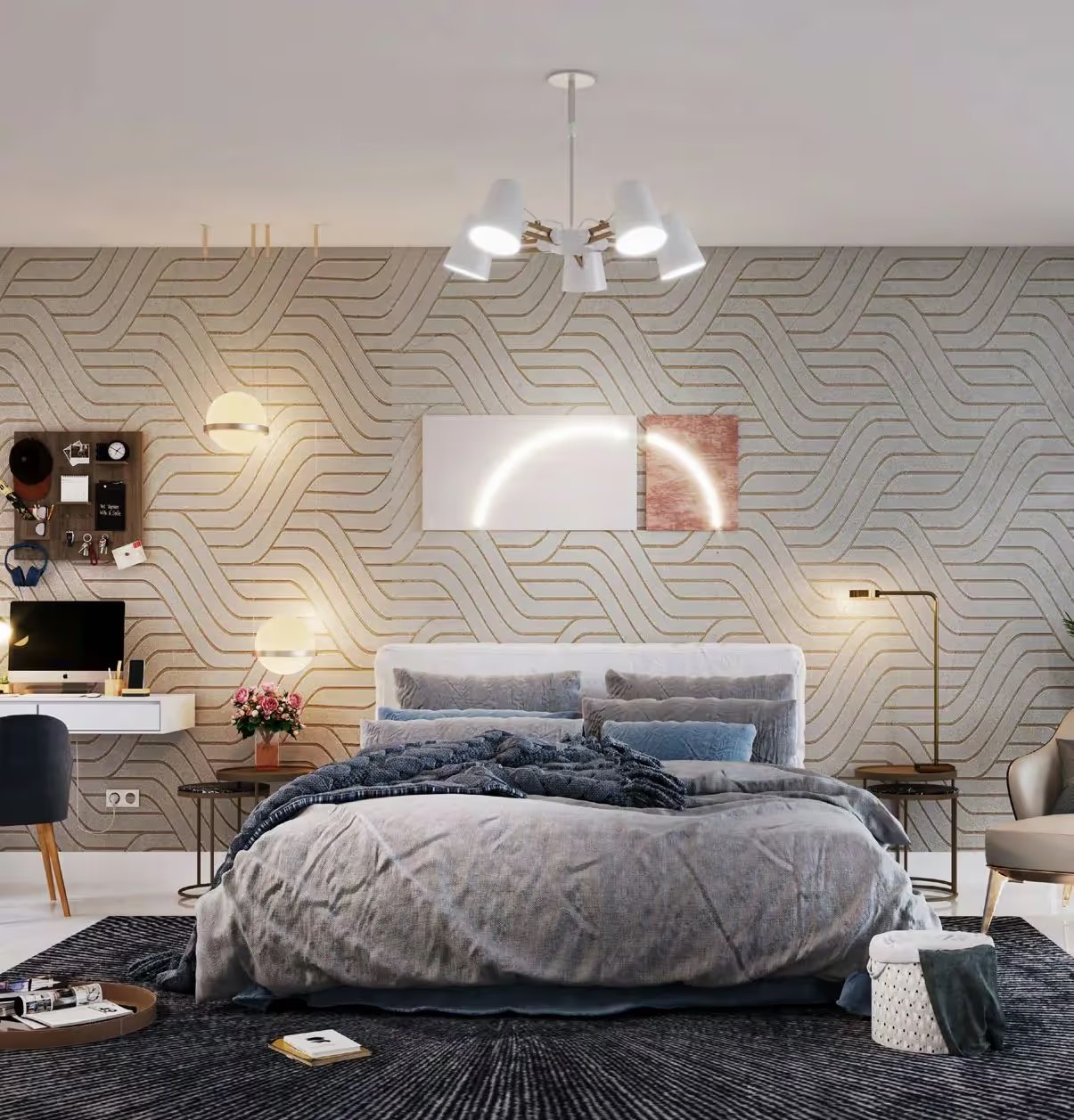 Vista 3 amenities view — off-plan apartments, penthouses in Al Reem Island