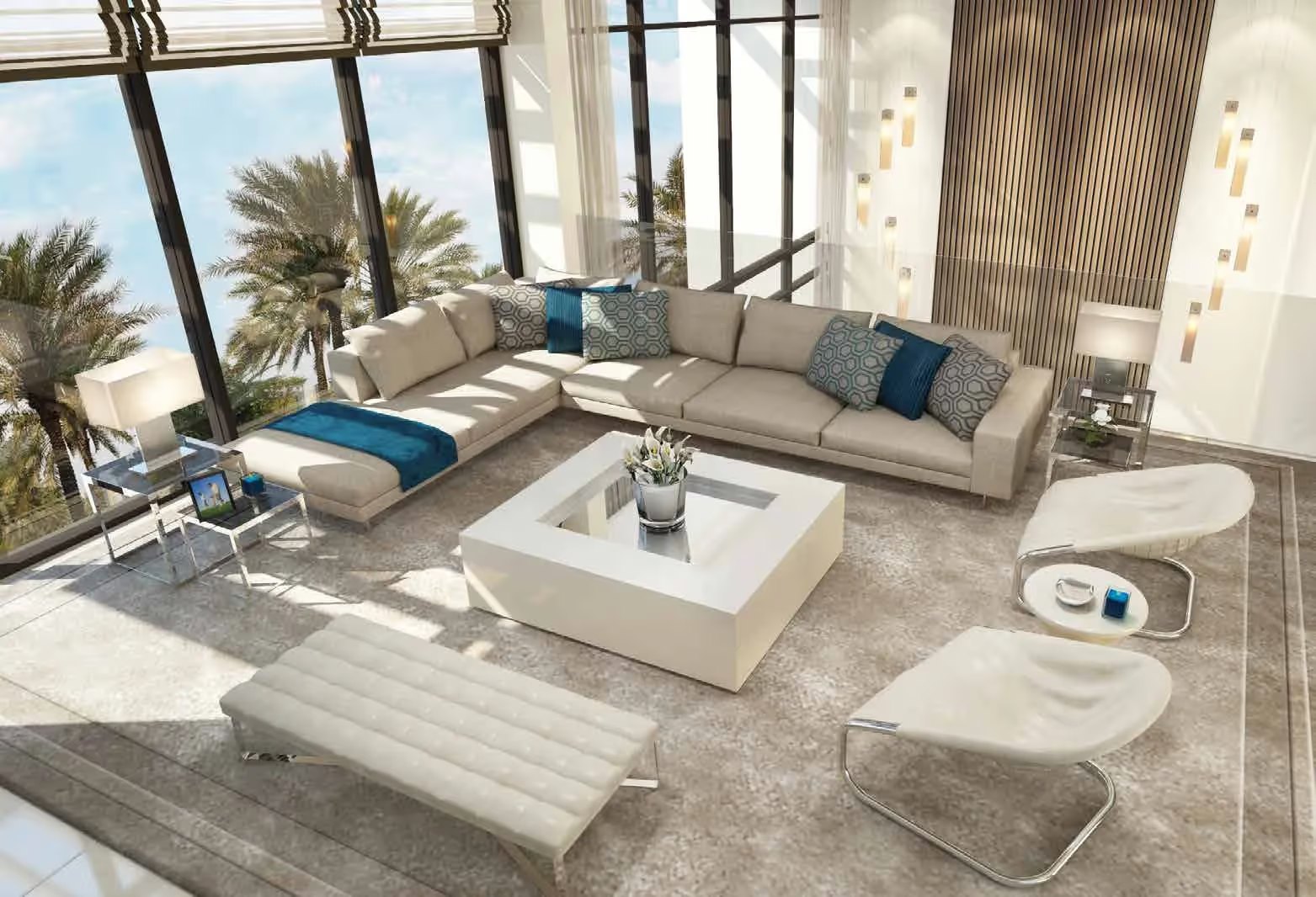 Jawaher interior view — off-plan townhouses, villas in Saadiyat Island