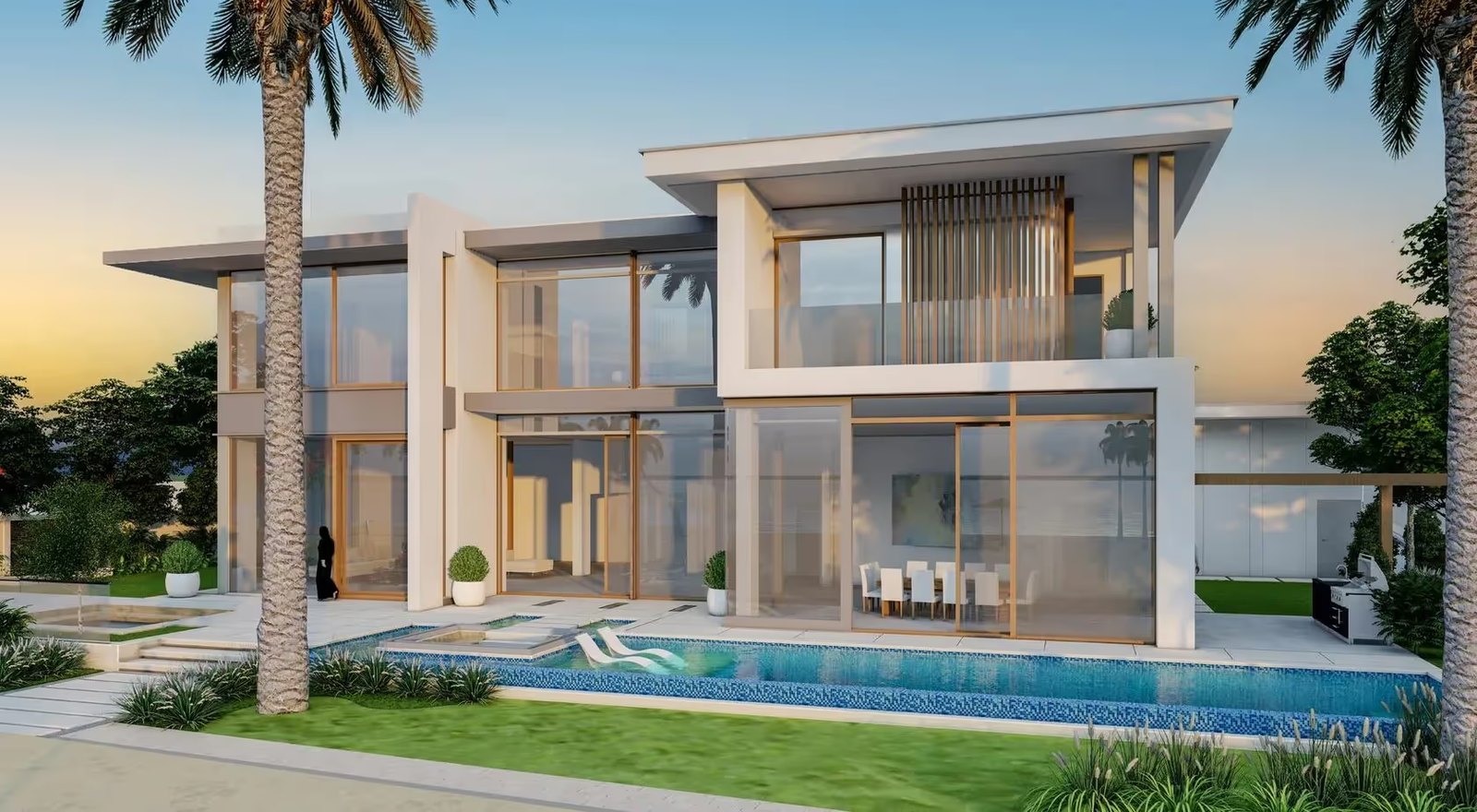 Murjan Al Saadiyat amenities view — off-plan villas, townhouses in Saadiyat Island