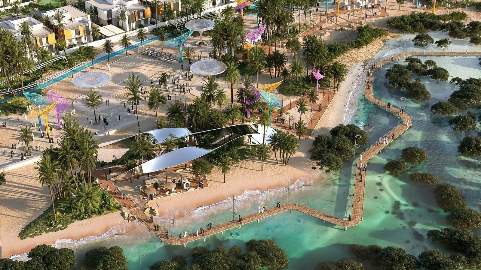 Saadiyat Lagoons Final Phase exterior view — off-plan villas in Saadiyat Island