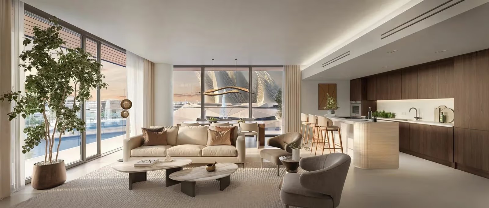 The Source II amenities view — off-plan apartments in Saadiyat Island