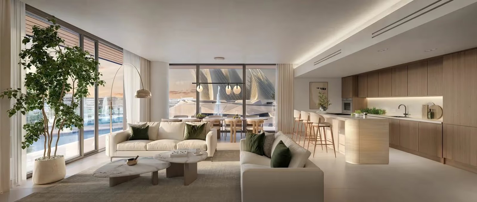 The Source II interior view — off-plan apartments in Saadiyat Island