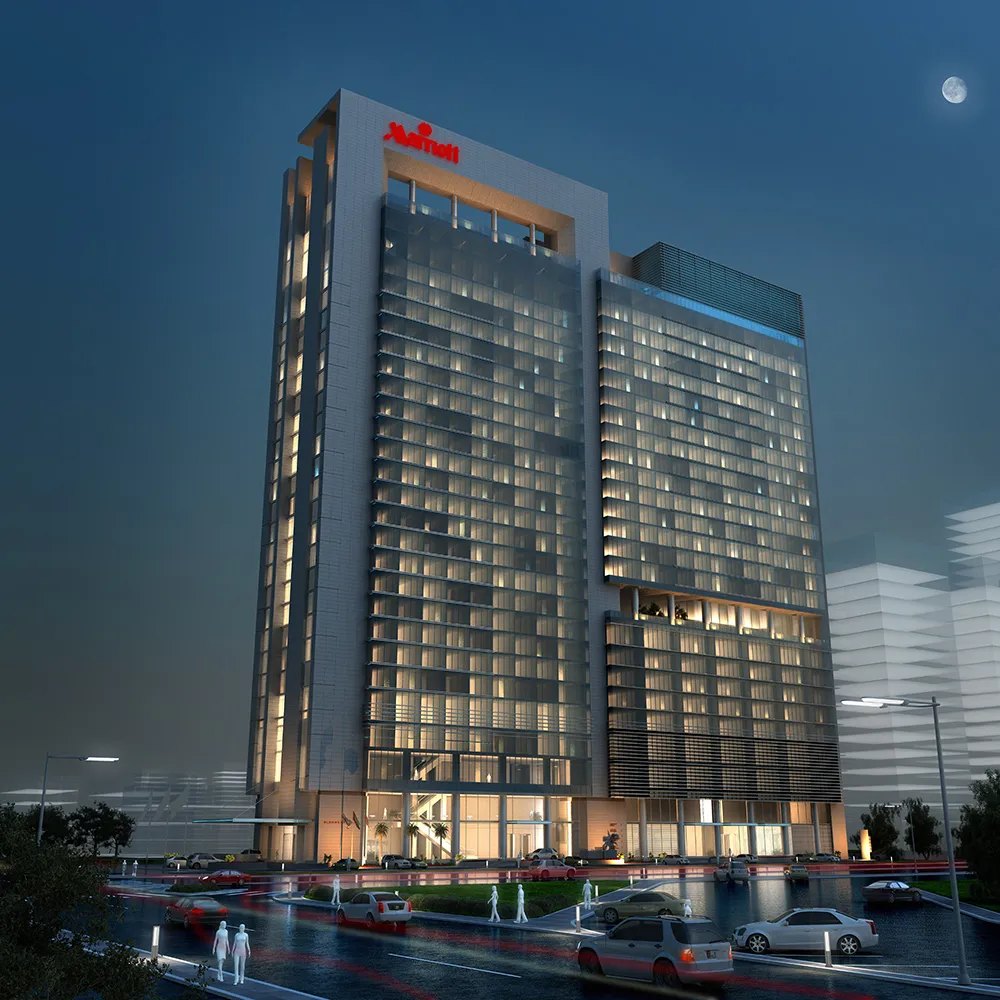 Bloom Central amenities view — off-plan apartments in Airport Street