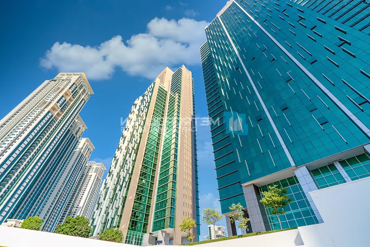 Mag 5 Residences exterior view — off-plan apartments in Al Reem Island