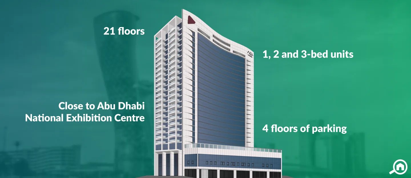 Ad One Tower amenities view — off-plan apartments in Abu Dhabi City