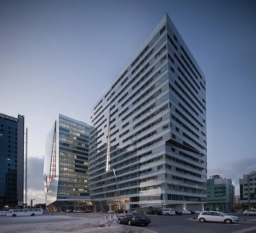 Guardian Towers exterior view — off-plan apartments in Danet
