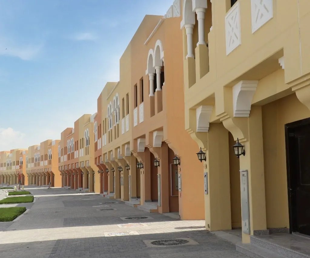 Hydra Village amenities view — off-plan villas in Rawdat Al-Reef