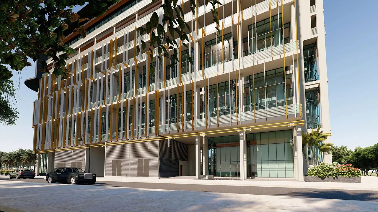 Oasis Residences Two exterior view — off-plan apartments in Masdar City