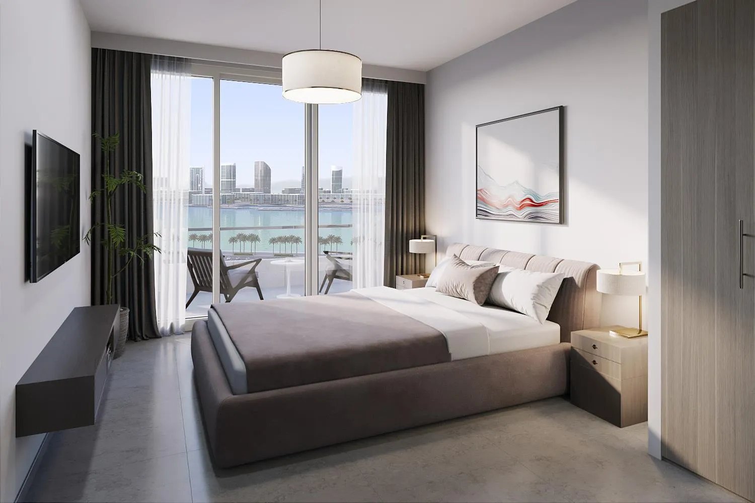 Mayyas at the Bay amenities view — off-plan apartments, townhouses in Yas Bay