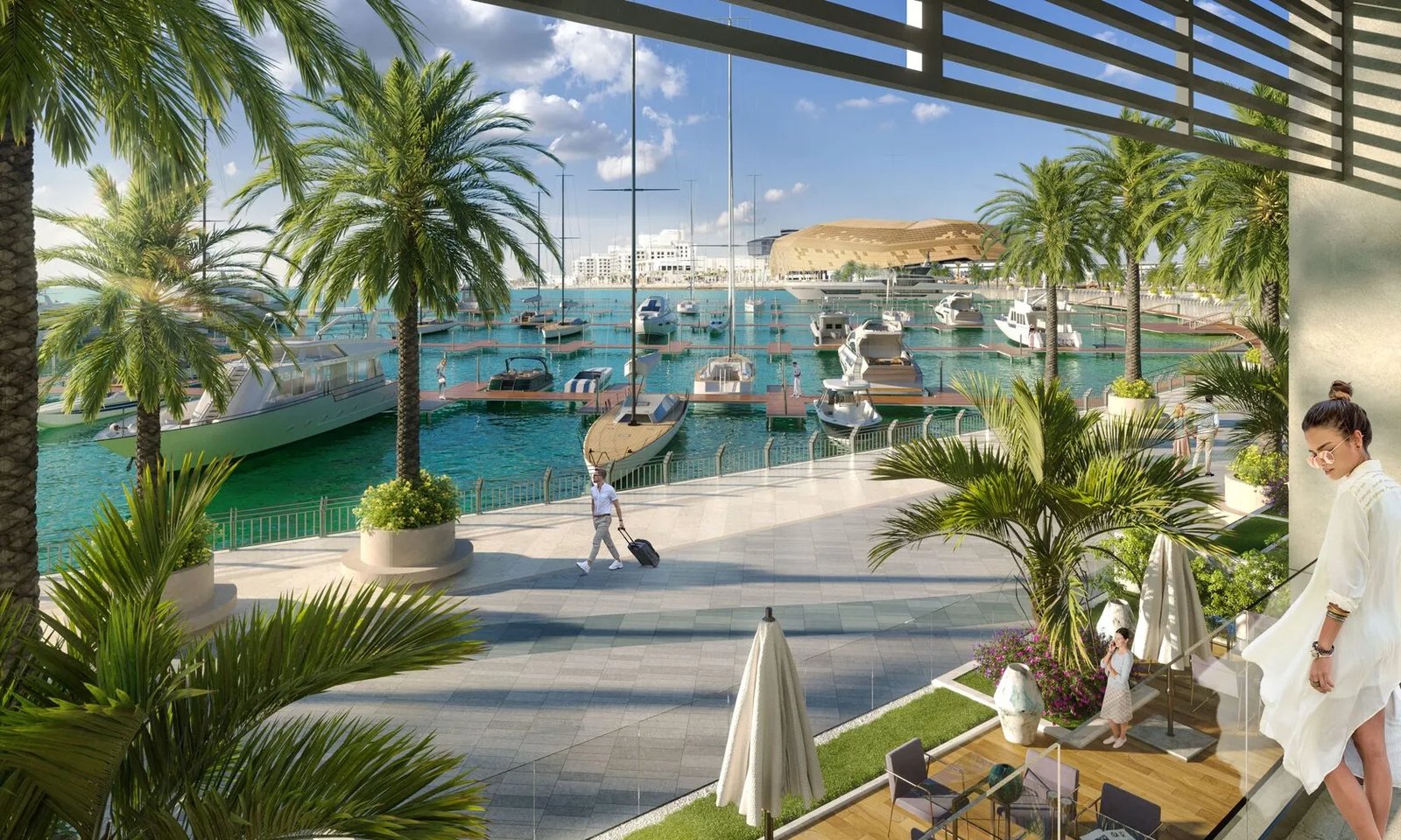 The Bay Residence exterior view — off-plan apartments in Yas Bay