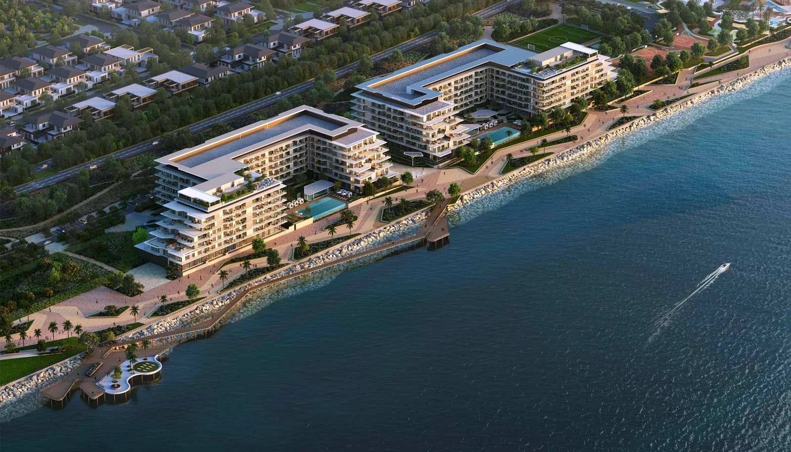 Bashayer exterior view — off-plan apartments, penthouses, villas in Hudayriyat Island