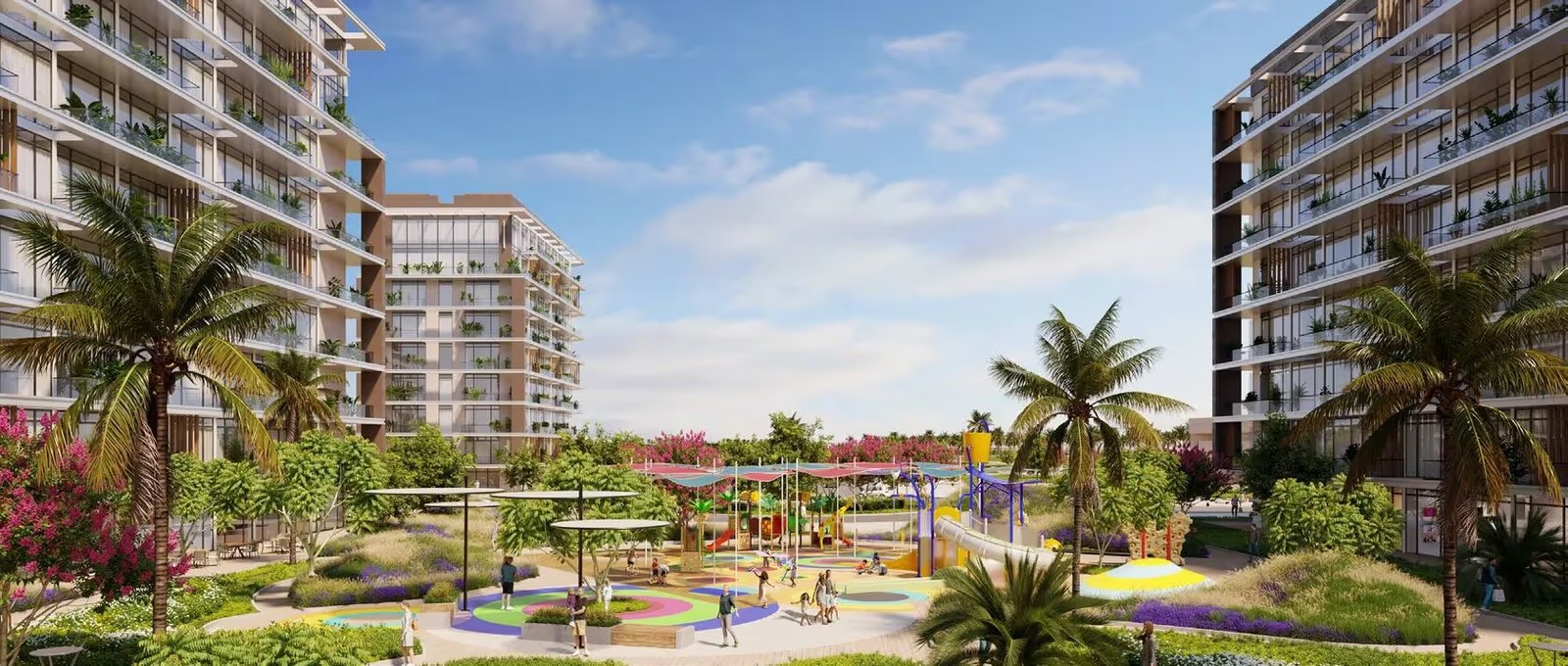 Alkaser amenities view — off-plan apartments in Yas Island